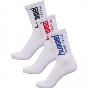 Hummel 3-packs Sportswear Big Strumpor Herr Vita | 845190-619