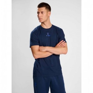 Hummel Active Chevrons Co S/S Byxor Herr Marinblå | 760478-580