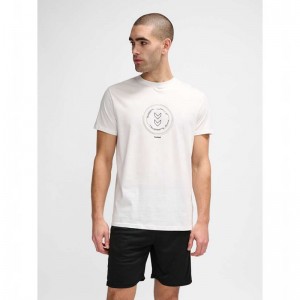 Hummel Active Circle Co S/S T-shirt Herr Vita | 384768-891