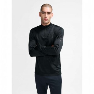 Hummel Active Pl Half Zip Tröjor Herr Svarta | 593178-964
