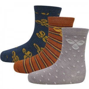 Hummel Alfie 3-pack Strumpor Barn Blå | 056288-372