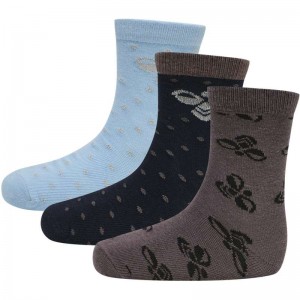 Hummel Alfie 3-pack Strumpor Barn Blå | 630046-523