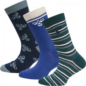 Hummel Alfie 3-pack Strumpor Barn Gröna | 373586-348