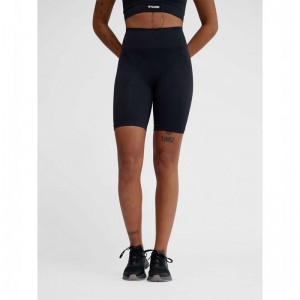 Hummel Alive Seamless High Waist Shorts Dam Svarta | 428896-958