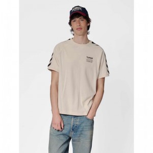 Hummel Archive S/S Peanuts T-shirt Herr Beige | 510888-514