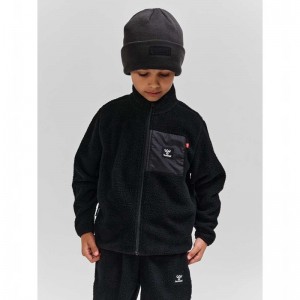 Hummel Atlas Fleece Zip Jackor Barn Svarta | 059002-974