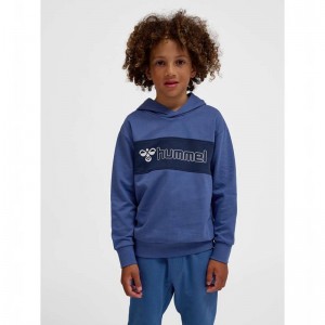 Hummel Atlas Hoodie Barn Blå | 599122-983