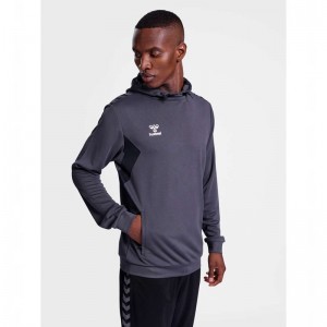 Hummel Authentic Pl Hoodie Herr Grå | 145954-834
