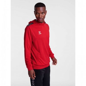 Hummel Authentic Pl Hoodie Herr Röda | 869820-786