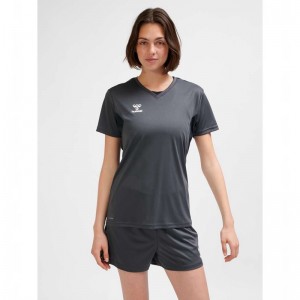 Hummel Authentic Pl S/S Jersey Dam Svarta | 141118-744