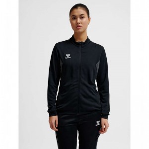 Hummel Authentic Pl Zip Jackor Dam Svarta | 684794-387