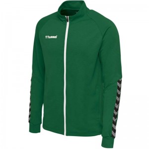 Hummel Authentic Poly Zip Jackor Herr Gröna | 821597-147