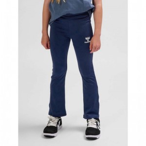 Hummel Aya High Rise Flare Byxor Barn Svarta | 683071-245