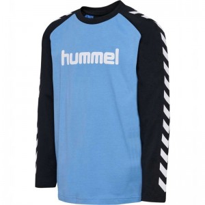 Hummel Boys L/S T-shirt Barn Blå | 050195-273