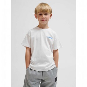 Hummel Casper S/S T-shirt Barn Vita | 585931-302
