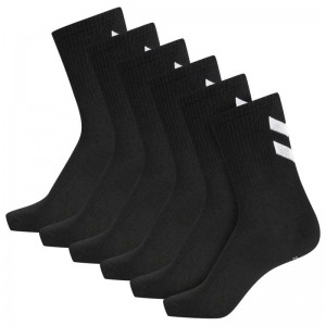 Hummel Chevron 6-pack Strumpor Dam Svarta | 494216-984