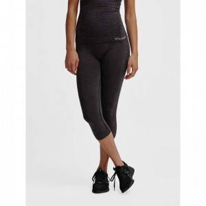 Hummel Ci Seamless 3/4 Strumpbyxor Dam Svarta | 195324-869