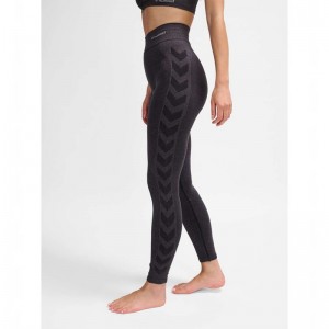Hummel Ci Seamless Mw Scrunch Strumpbyxor Dam Svarta | 328720-931
