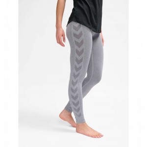 Hummel Ci Seamless Mw Scrunch Strumpbyxor Dam Grå | 545233-192