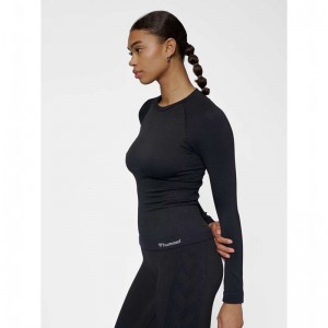 Hummel Clea Seamless Tight L/S Jackor Dam Svarta | 340232-514