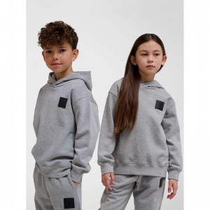 Hummel Clean Hoodie Barn Grå | 946551-118