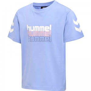 Hummel Cloud Loose S/S T-shirt Barn Blå | 388913-651