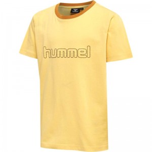 Hummel Cloud S/S T-shirt Barn Gula | 265516-473