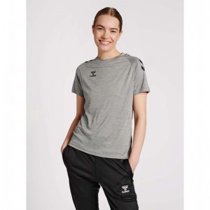 Hummel Core Xk Core Poly S/S Shorts Dam Grå | 528248-940