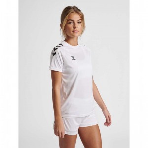 Hummel Core Xk Core Poly S/S T-shirt Dam Vita | 645879-092