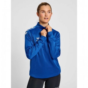 Hummel Core Xk Half Zip Sweat Tröjor Dam Blå | 462081-108