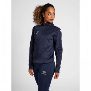 Hummel Core Xk Half Zip Sweat Tröjor Dam Marinblå | 847155-625