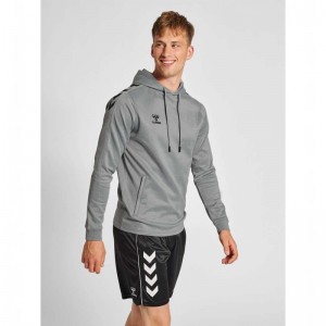 Hummel Core Xk Poly Hoodie Herr Grå | 838746-806
