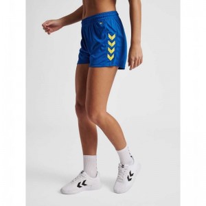 Hummel Core Xk Poly Shorts Dam Blå | 383251-828