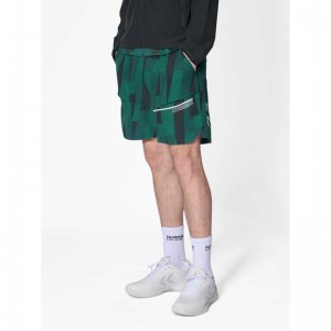 Hummel Court Aop Pocket Shorts Herr Gröna | 691717-888
