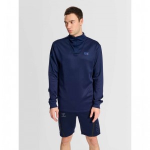 Hummel Court Half Zip L/S Tröjor Herr Marinblå | 468047-514