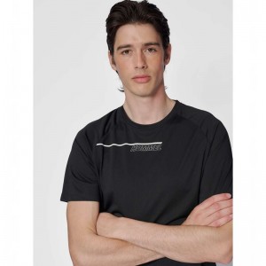 Hummel Court Light Weight T-shirt Herr Svarta | 740820-193
