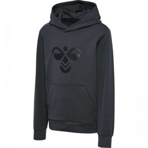 Hummel Cuatro Hoodie Barn Svarta | 027092-810