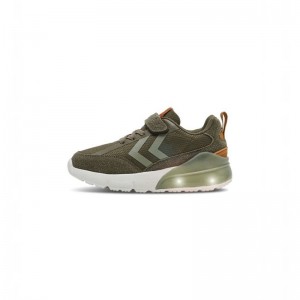 Hummel Daylight Jr Sneakers Barn Olivgröna | 438367-700