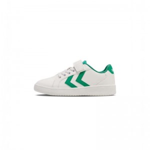 Hummel Derby Court Jr Sneakers Barn Gröna | 038078-760