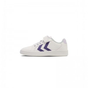 Hummel Derby Court Jr Sneakers Barn Vita | 046773-036