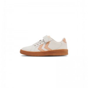 Hummel Derby Court Jr Sneakers Barn Vita | 037765-442