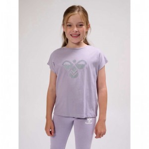 Hummel Diez S/S T-shirt Barn Lavendel | 931288-234