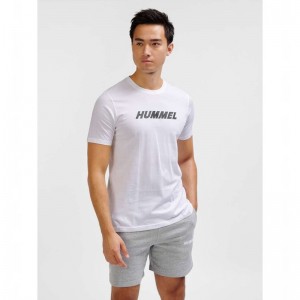 Hummel Elemental Logo Cotton T-shirt Herr Vita | 560255-140