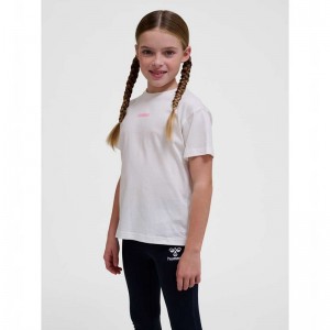 Hummel Ella S/S T-shirt Barn Vita | 838959-821