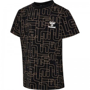 Hummel Equality S/S T-shirt Barn Svarta | 992138-945