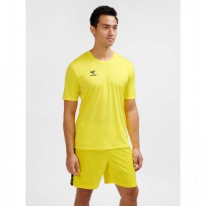 Hummel Essential S/S Jackor Herr Gula | 434257-474