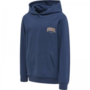 Hummel Fast Hoodie Barn Marinblå | 189217-266