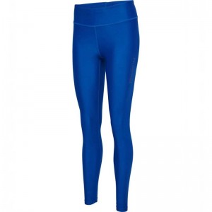 Hummel Fast Mid Waist Strumpbyxor Dam Blå | 854957-497