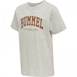 Hummel Fast S/S T-shirt Barn Grå | 076752-296