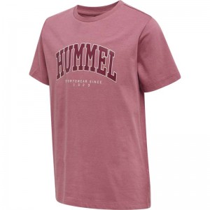 Hummel Fast S/S T-shirt Barn Rosa | 084484-836
